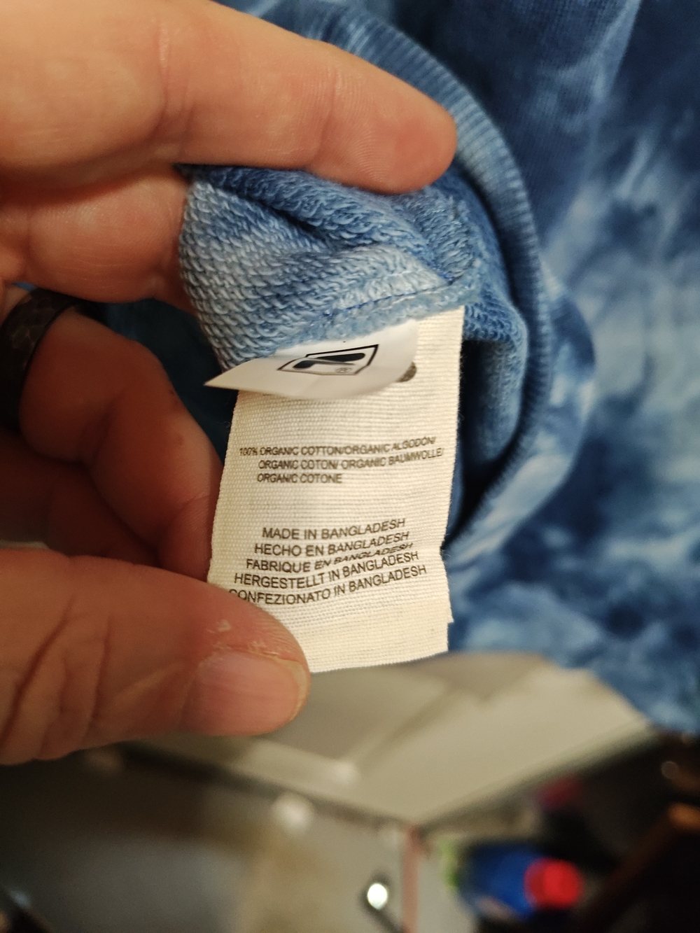 Fila Blue Tie-Dye Crewneck Sweatshirt - Picture 6 of 6